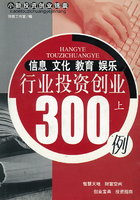 信息 文化 教育 娱乐行业投资创业300例（上）（小额投资创业锦囊丛书）